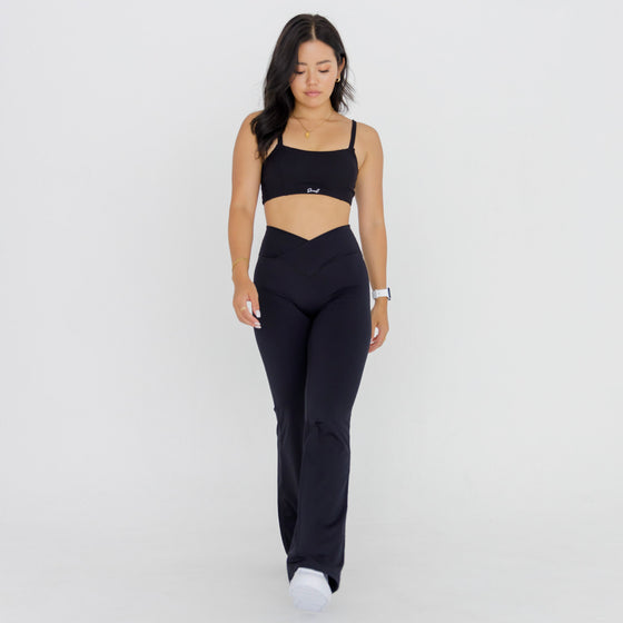 FLARE - seamless leggings [Black]