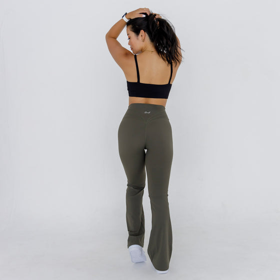 FLARE - seamless leggings [Khaki]