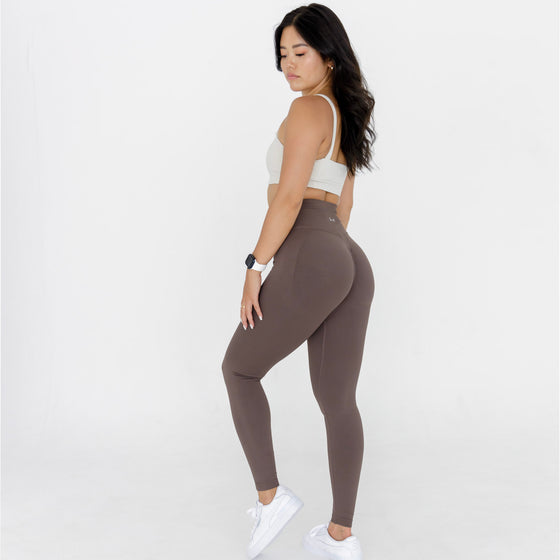 SIERRA - seamless scrunch leggings [Mocha]