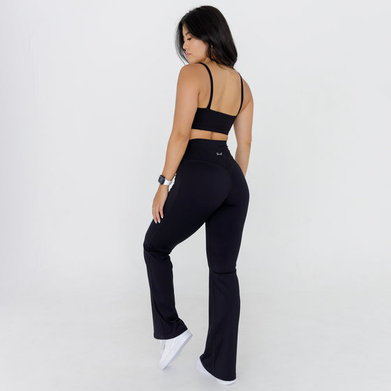 FLARE - seamless leggings [Black]