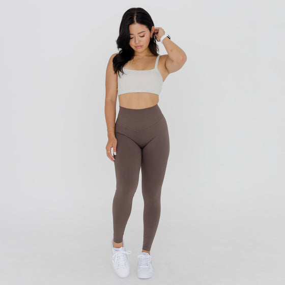 SIERRA - seamless scrunch leggings [Mocha]