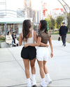 BASICS - running shorts [White]