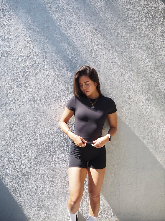 CLOUD - essential crop t [Black]