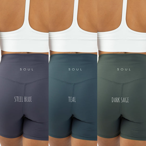 AURORA - seamless shorts [Steel Blue]