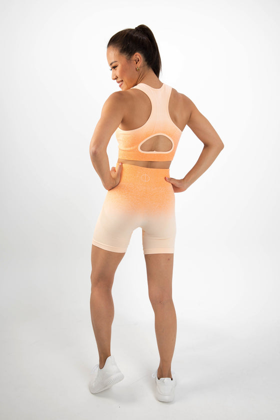 OMBRE - seamless shorts set [Orange]